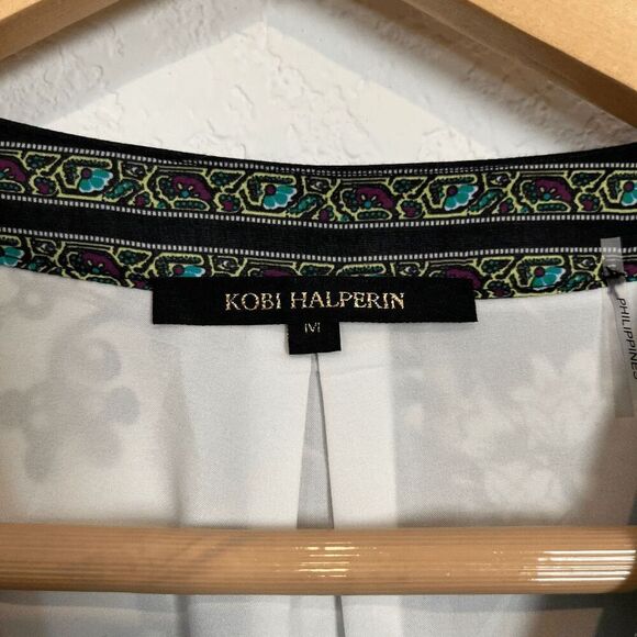 Kobi Halperin Maddie Floral Balloon-Sleeve Mini Dress Women's Size Medium - Picture 5 of 6